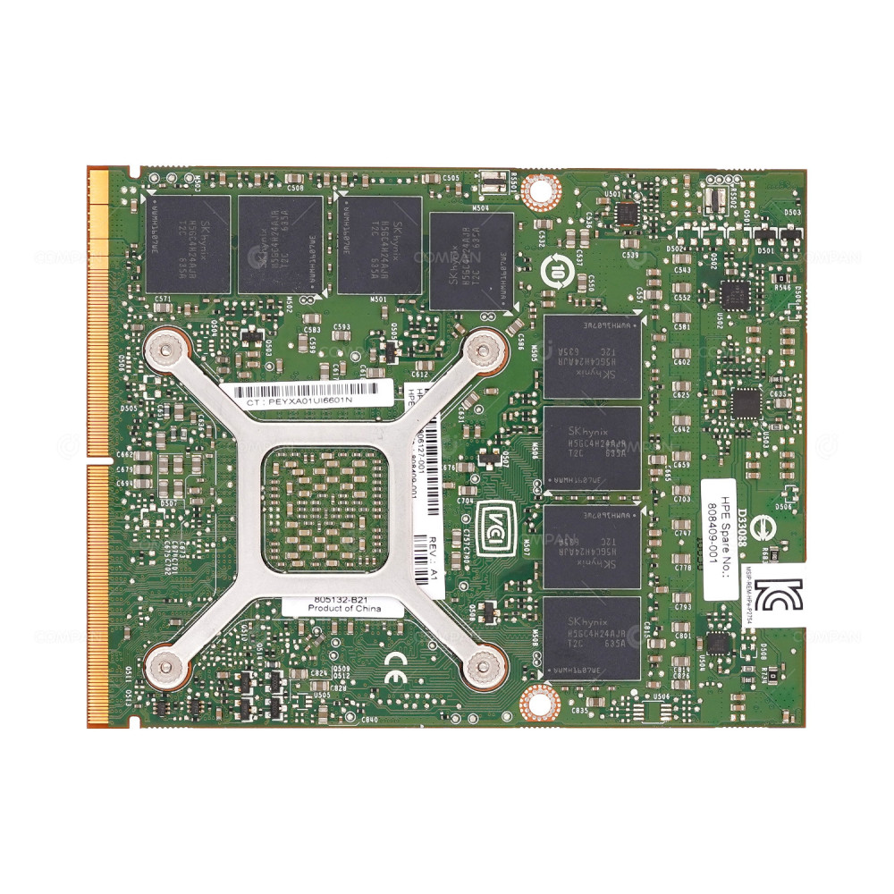 808409-001 HP NVIDIA TESLA M6 M5100M 8GB GDDR5 GRID MMX GPU GRAPHICS ACCELERATOR FOR WS460C G9